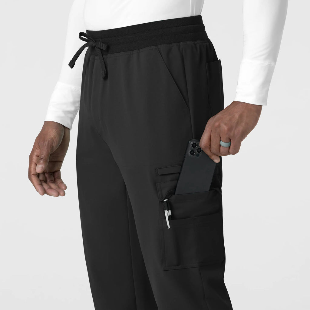 Wink Scrubs Men's Utility Jogger Scrub Pant Black | scrub-supply.com