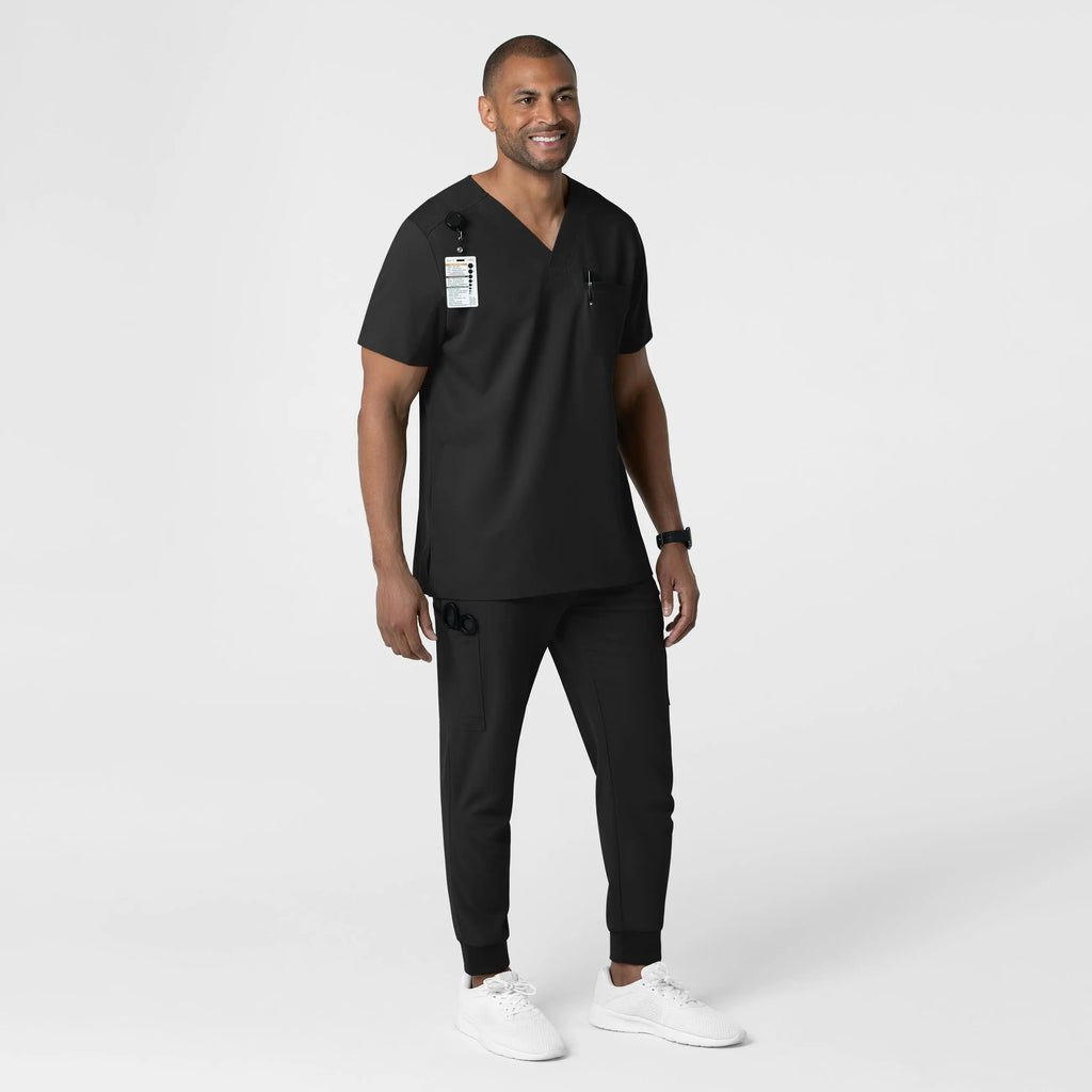 Wink Scrubs Men's Utility Jogger Scrub Pant Black | scrub-supply.com