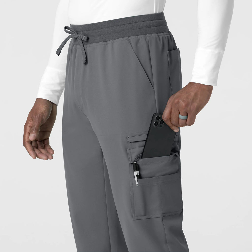 Wink Scrubs Men's Utility Jogger Scrub Pant Pewter | scrub-supply.com