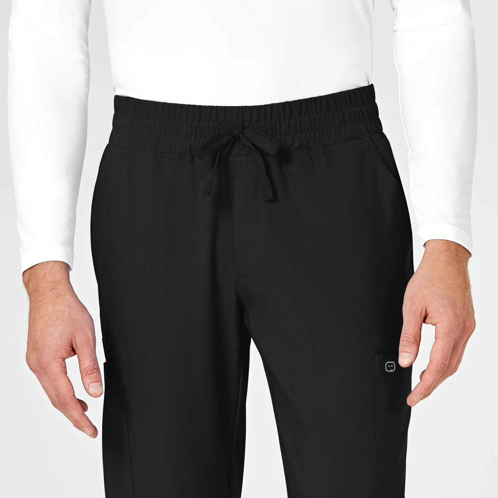 Wink Scrubs Men's W123 Cargo Jogger Scrub Pant Black | scrub-supply.com