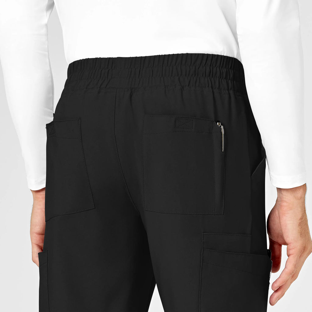 Wink Scrubs Men's W123 Cargo Jogger Scrub Pant Black | scrub-supply.com