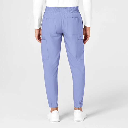 Wink Scrubs Men's W123 Cargo Jogger Scrub Pant Ceil Blue | scrub-supply.com
