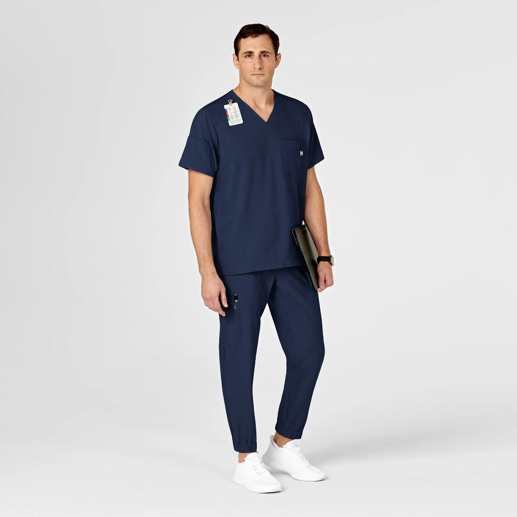 Wink Scrubs Men's W123 Cargo Jogger Scrub Pant Navy | scrub-supply.com