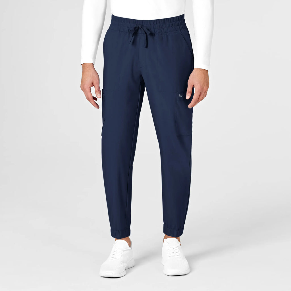 Wink Scrubs Men's W123 Cargo Jogger Scrub Pant Navy | scrub-supply.com