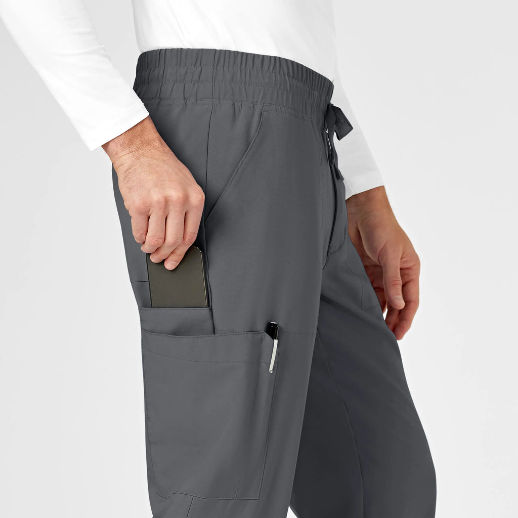 Wink Scrubs Men's W123 Cargo Jogger Scrub Pant Pewter | scrub-supply.com