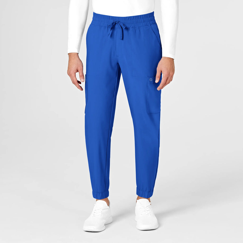 Wink Scrubs Men's W123 Cargo Jogger Scrub Pant Royal Blue | scrub-supply.com