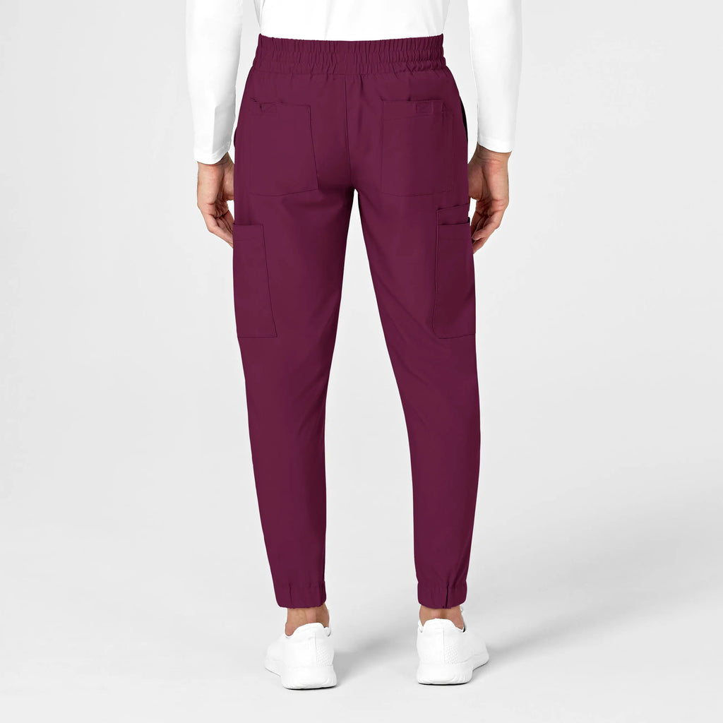 Wink Scrubs Men's W123 Cargo Jogger Scrub Pant Wine | scrub-supply.com