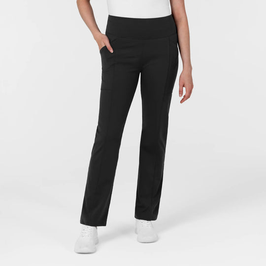 Wink Scrubs Women's Straight Leg Scrub Legging Black | scrub-supply.com