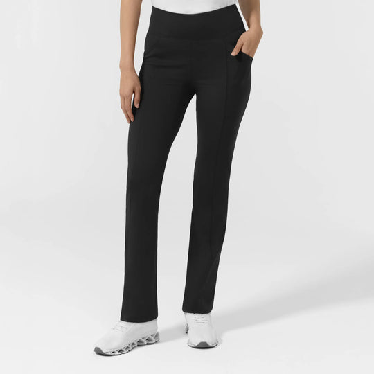 Wink Scrubs Women's Straight Leg Scrub Legging Black | scrub-supply.com