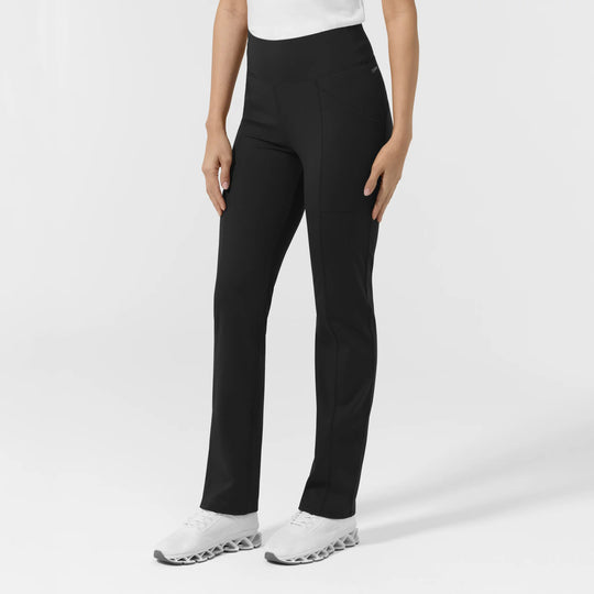Wink Scrubs Women's Straight Leg Scrub Legging Black | scrub-supply.com