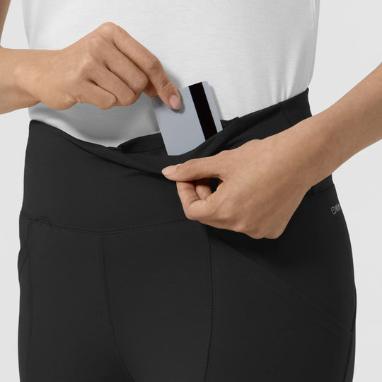 Wink Scrubs Women's Straight Leg Scrub Legging Black | scrub-supply.com