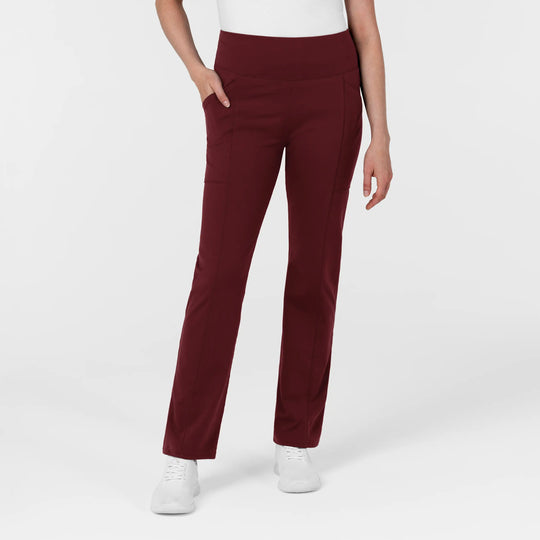 Wink Scrubs Women's Straight Leg Scrub Legging Burgundy | scrub-supply.com