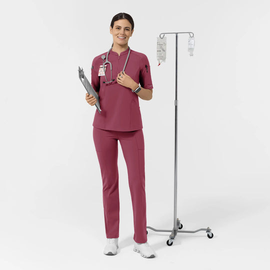 Wink Scrubs Women's Straight Leg Scrub Legging Carnation | scrub-supply.com