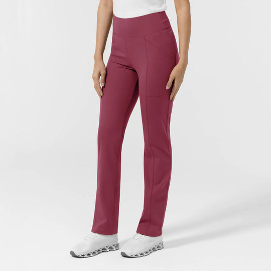 Wink Scrubs Women's Straight Leg Scrub Legging Carnation | scrub-supply.com