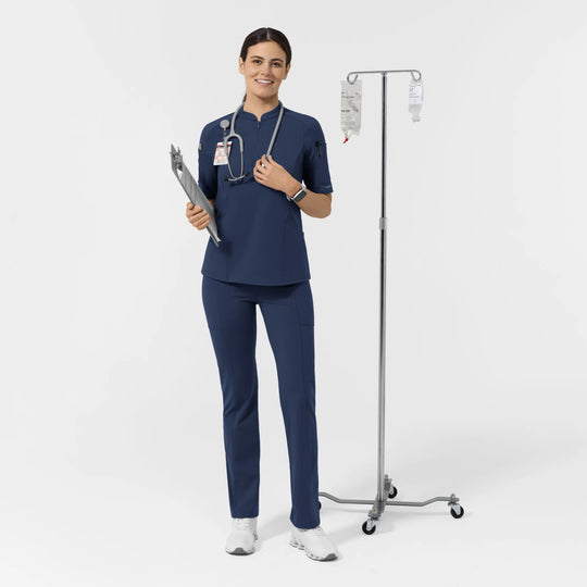 Wink Scrubs Women's Straight Leg Scrub Legging Navy | scrub-supply.com