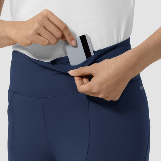 Wink Scrubs Women's Straight Leg Scrub Legging Navy | scrub-supply.com