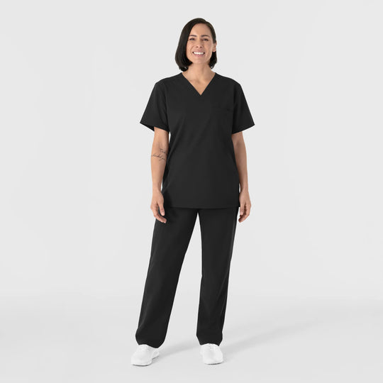 Wink Scrubs Unisex Straight Leg Cargo Scrub Pant Black | scrub-supply.com