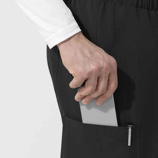 Wink Scrubs Unisex Straight Leg Cargo Scrub Pant Black | scrub-supply.com