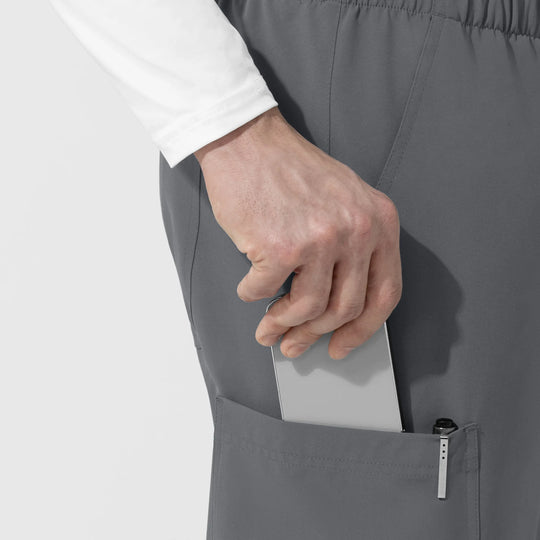 Wink Scrubs Unisex Straight Leg Cargo Scrub Pant Pewter | scrub-supply.com