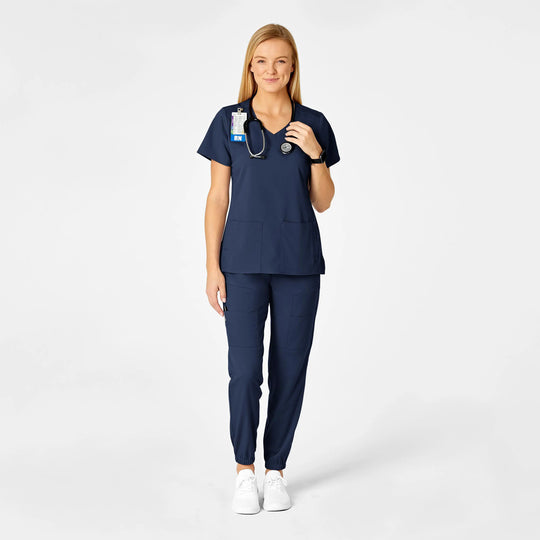 Wink Scrubs Women's Slim Cargo Jogger Scrub Pant Navy | scrub-supply.com