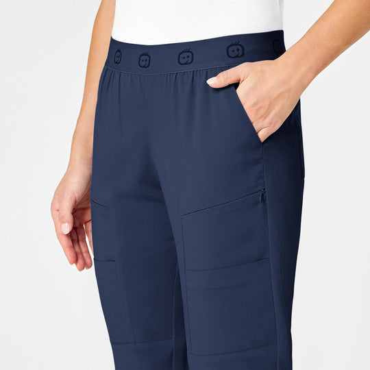 Wink Scrubs Women's Slim Cargo Jogger Scrub Pant Navy | scrub-supply.com