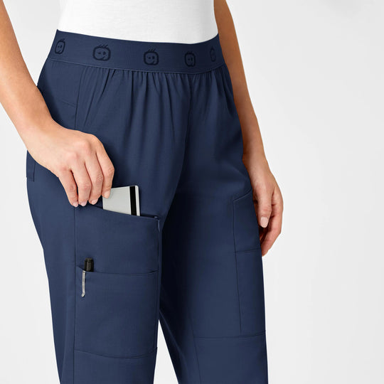 Wink Scrubs Women's Slim Cargo Jogger Scrub Pant Navy | scrub-supply.com