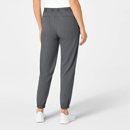Wink Scrubs Women's Slim Cargo Jogger Scrub Pant Pewter | scrub-supply.com