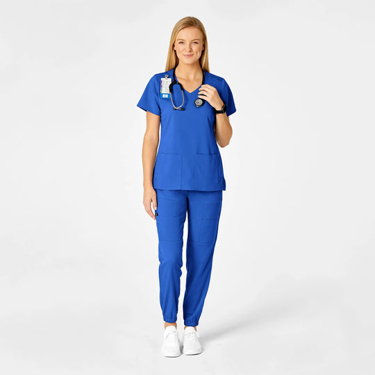 Wink Scrubs Women's Slim Cargo Jogger Scrub Pant Royal Blue | scrub-supply.com