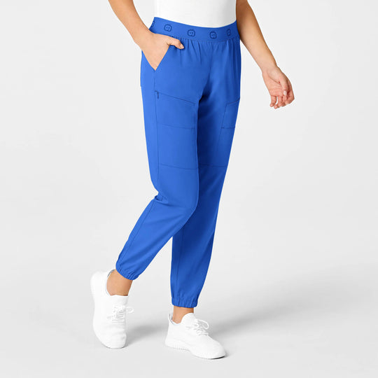 Wink Scrubs Women's Slim Cargo Jogger Scrub Pant Royal Blue | scrub-supply.com
