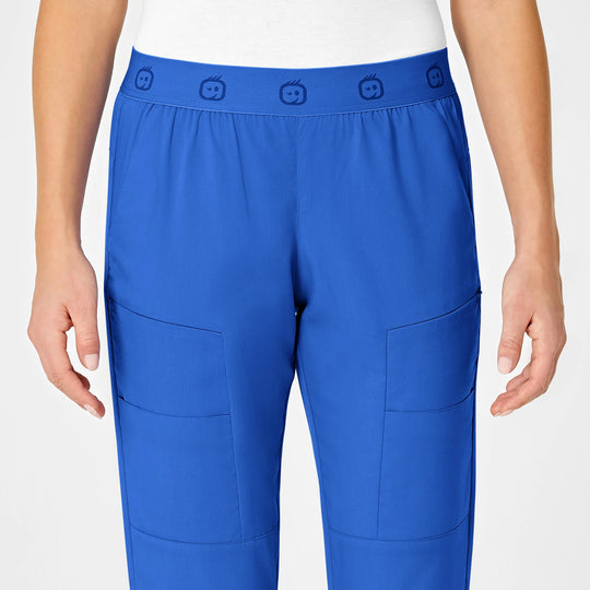 Wink Scrubs Women's Slim Cargo Jogger Scrub Pant Royal Blue | scrub-supply.com