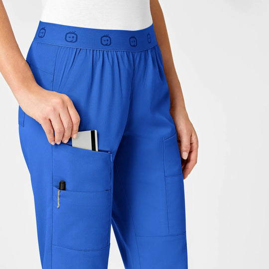 Wink Scrubs Women's Slim Cargo Jogger Scrub Pant Royal Blue | scrub-supply.com
