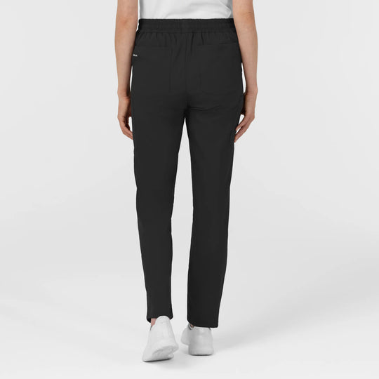 Wink Scrubs Women's Women’s High Rise Tapered Scrub Pant Black | scrub-supply.com