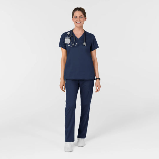 Wink Scrubs Women's Women’s High Rise Tapered Scrub Pant Navy | scrub-supply.com