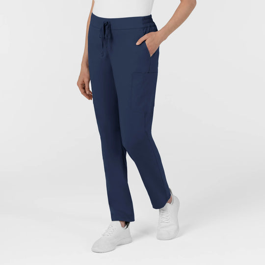 Wink Scrubs Women's Women’s High Rise Tapered Scrub Pant Navy | scrub-supply.com