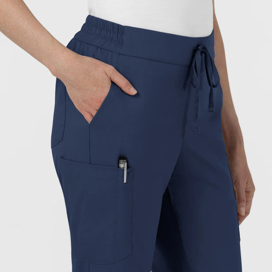 Wink Scrubs Women's Women’s High Rise Tapered Scrub Pant Navy | scrub-supply.com