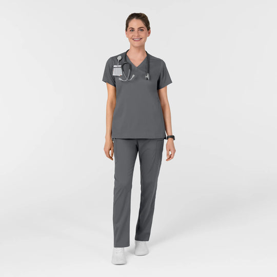 Wink Scrubs Women's Women’s High Rise Tapered Scrub Pant Pewter | scrub-supply.com
