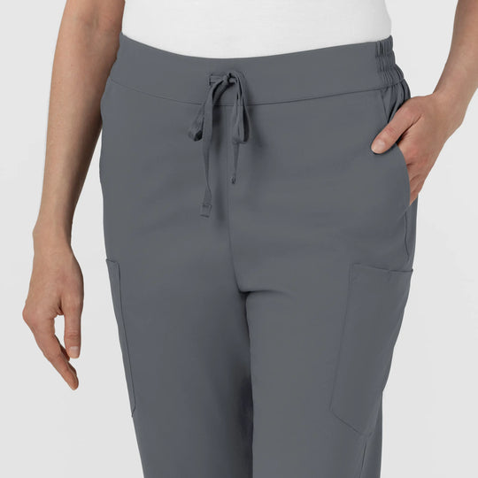 Wink Scrubs Women's Women’s High Rise Tapered Scrub Pant Pewter | scrub-supply.com