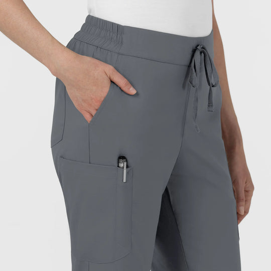 Wink Scrubs Women's Women’s High Rise Tapered Scrub Pant Pewter | scrub-supply.com