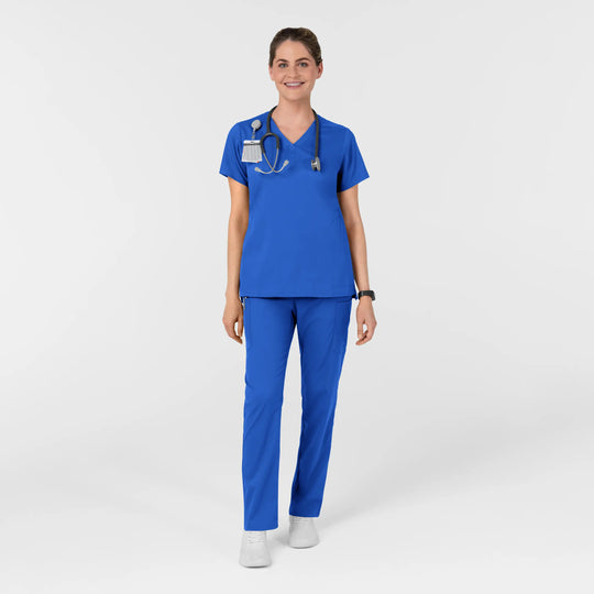 Wink Scrubs Women's Women’s High Rise Tapered Scrub Pant Royal Blue | scrub-supply.com