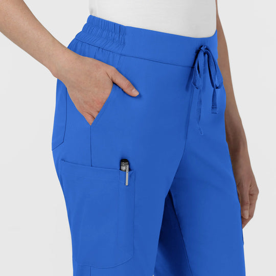 Wink Scrubs Women's Women’s High Rise Tapered Scrub Pant Royal Blue | scrub-supply.com