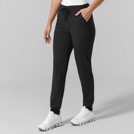 Wink Scrubs Women's NURTUR Jogger Scrub Pant Black | scrub-supply.com