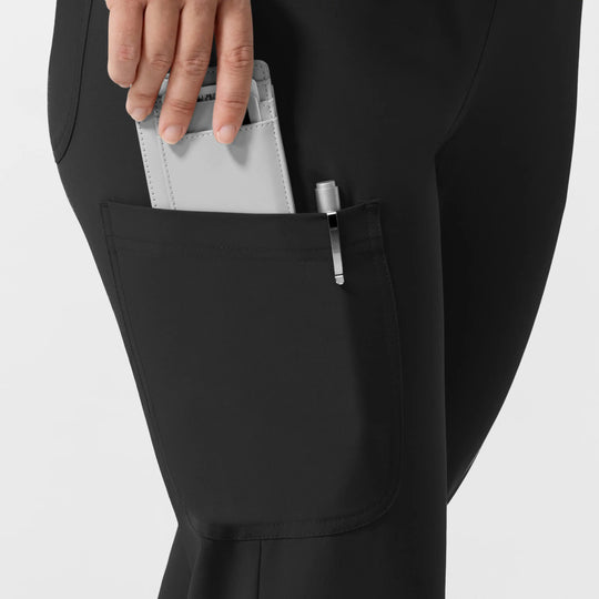 Wink Scrubs Women's NURTUR Jogger Scrub Pant Black | scrub-supply.com