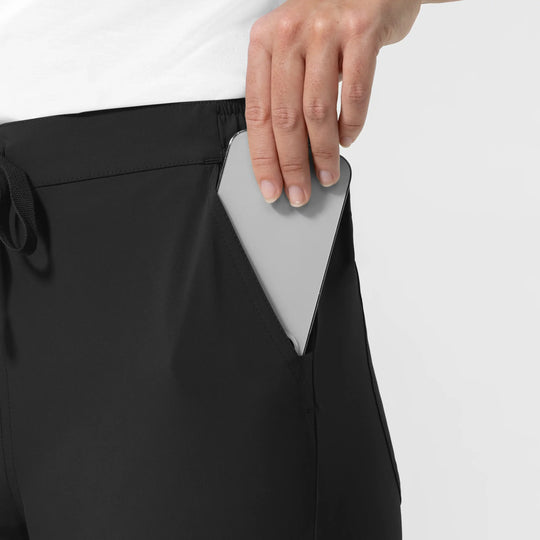 Wink Scrubs Women's NURTUR Jogger Scrub Pant Black | scrub-supply.com