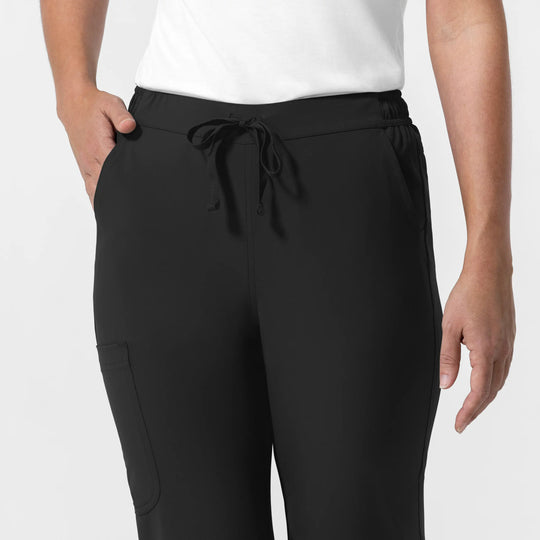 Wink Scrubs Women's NURTUR Jogger Scrub Pant Black | scrub-supply.com