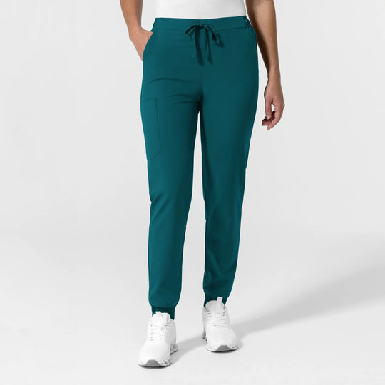 Wink Scrubs Women's NURTUR Jogger Scrub Pant Caribbean Blue | scrub-supply.com