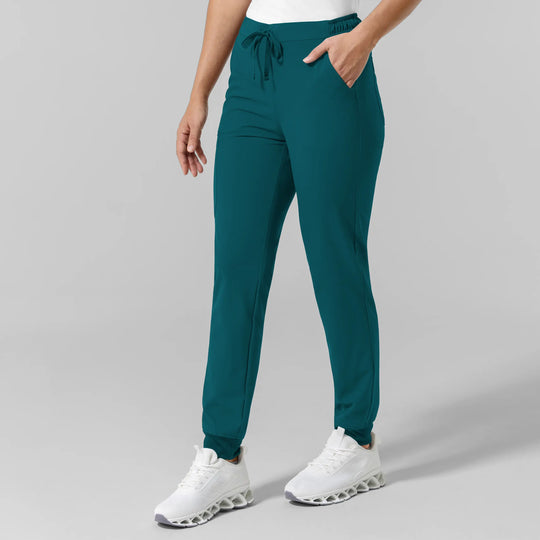 Wink Scrubs Women's NURTUR Jogger Scrub Pant Caribbean Blue | scrub-supply.com
