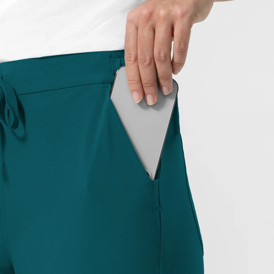 Wink Scrubs Women's NURTUR Jogger Scrub Pant Caribbean Blue | scrub-supply.com