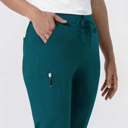 Wink Scrubs Women's NURTUR Jogger Scrub Pant Caribbean Blue | scrub-supply.com