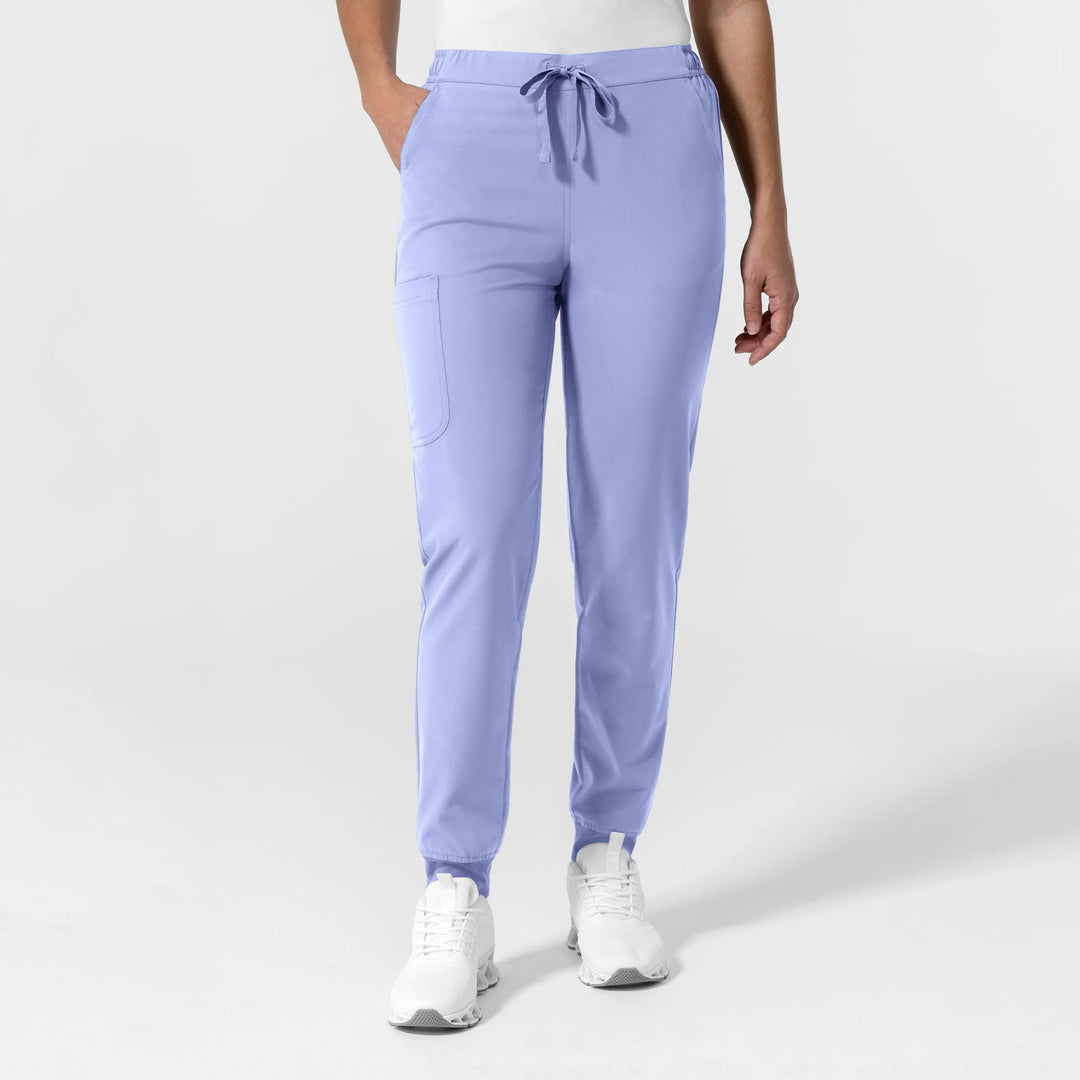 Wink Scrubs Women's NURTUR Jogger Scrub Pant Ceil Blue | scrub-supply.com