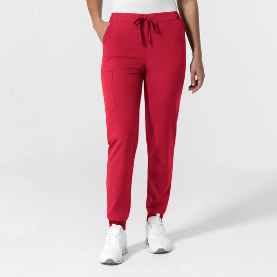 Wink Scrubs Women's NURTUR Jogger Scrub Pant Red | scrub-supply.com
